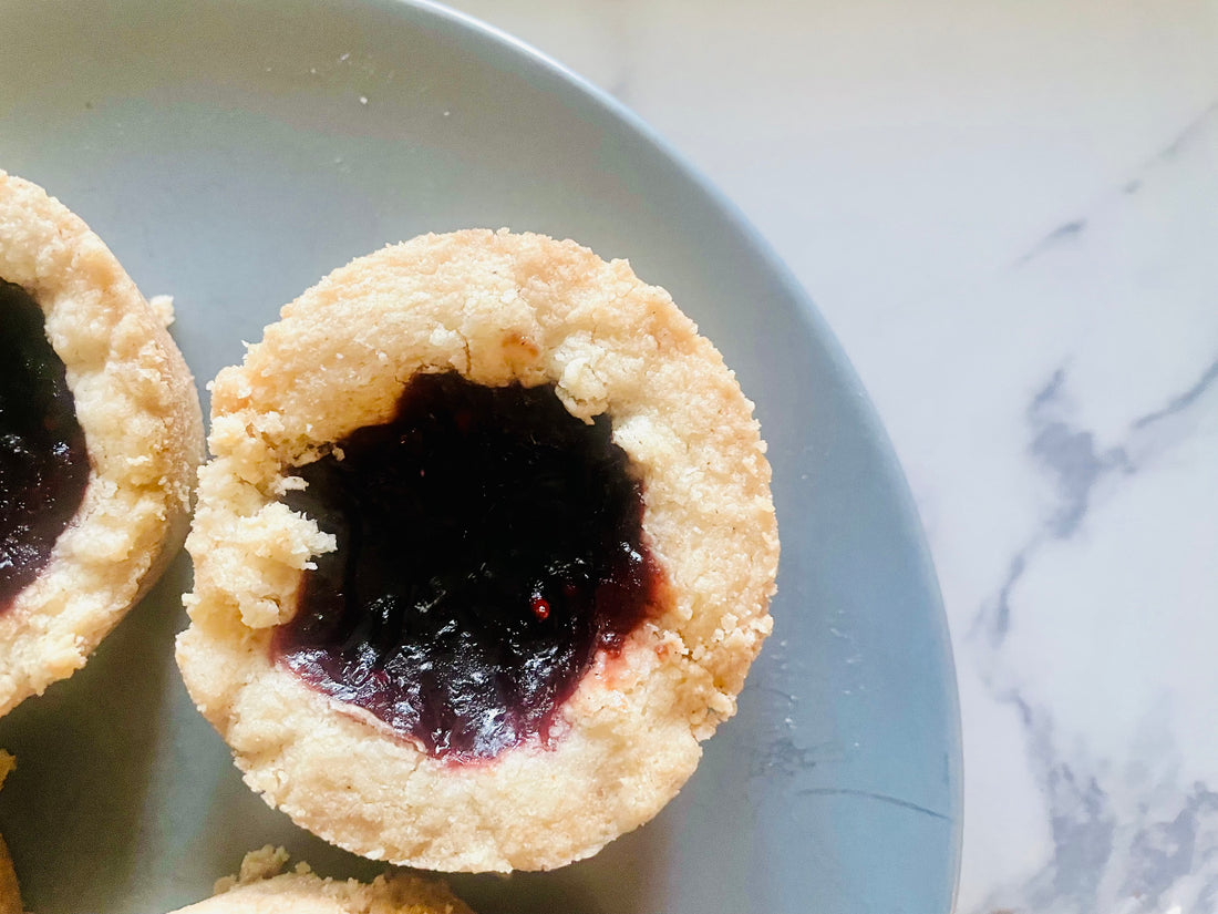 Blueberry Elderberry Tartlets: A Delightful Blend of Shortbread and Jam