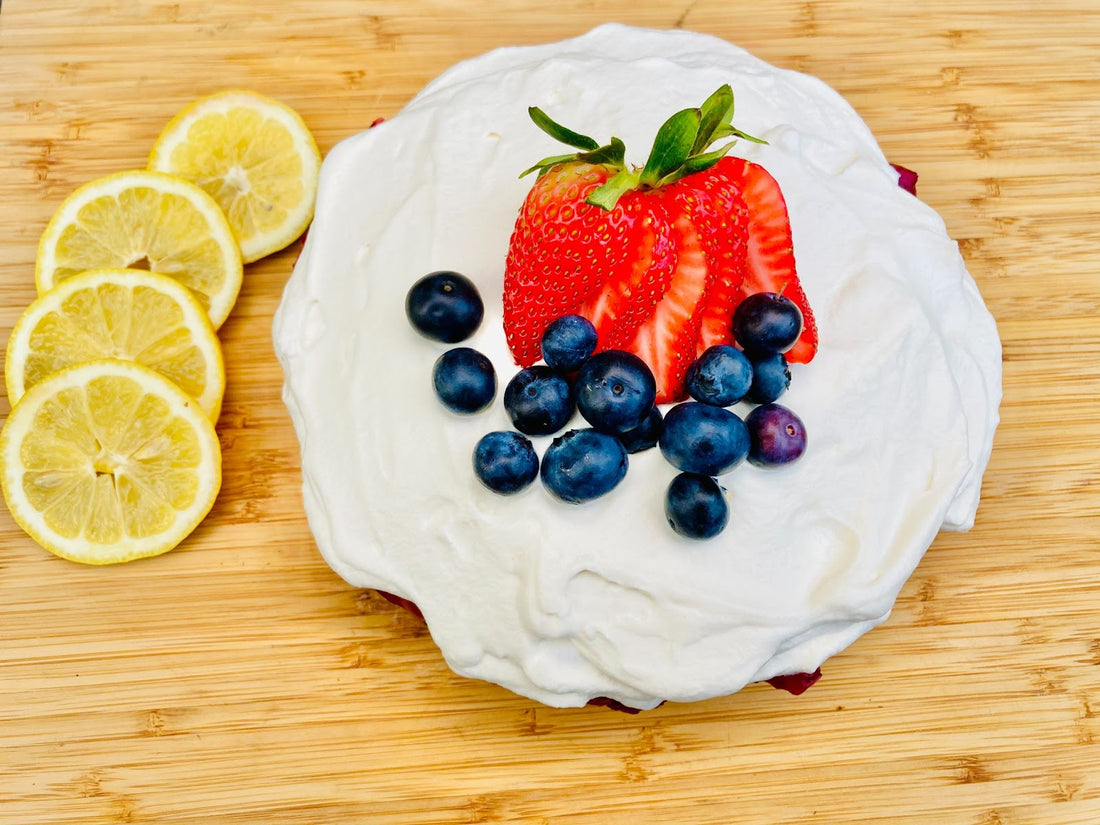 Elderberry Queen's Lemon Elderberry Poke Cake.