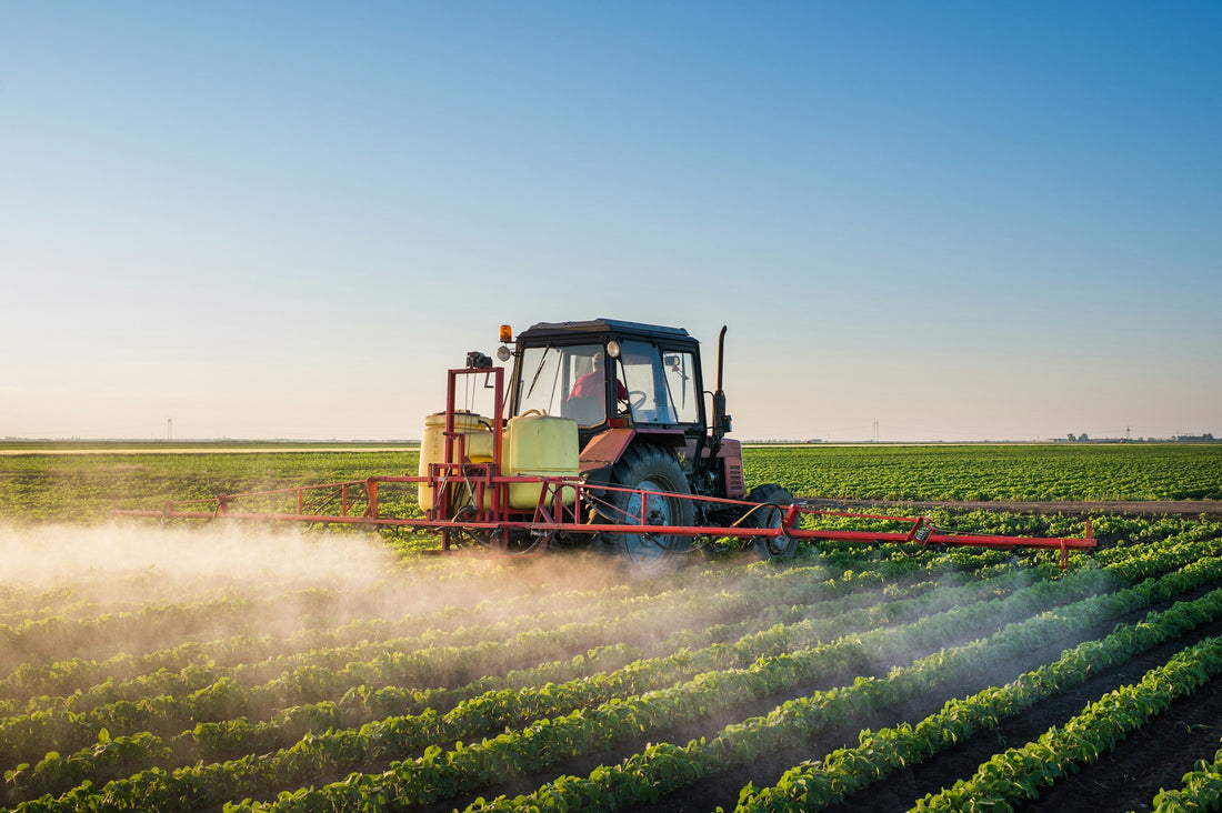 crops being sprayed