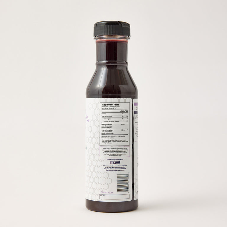 Organic Elderberry Syrup 12 fl oz