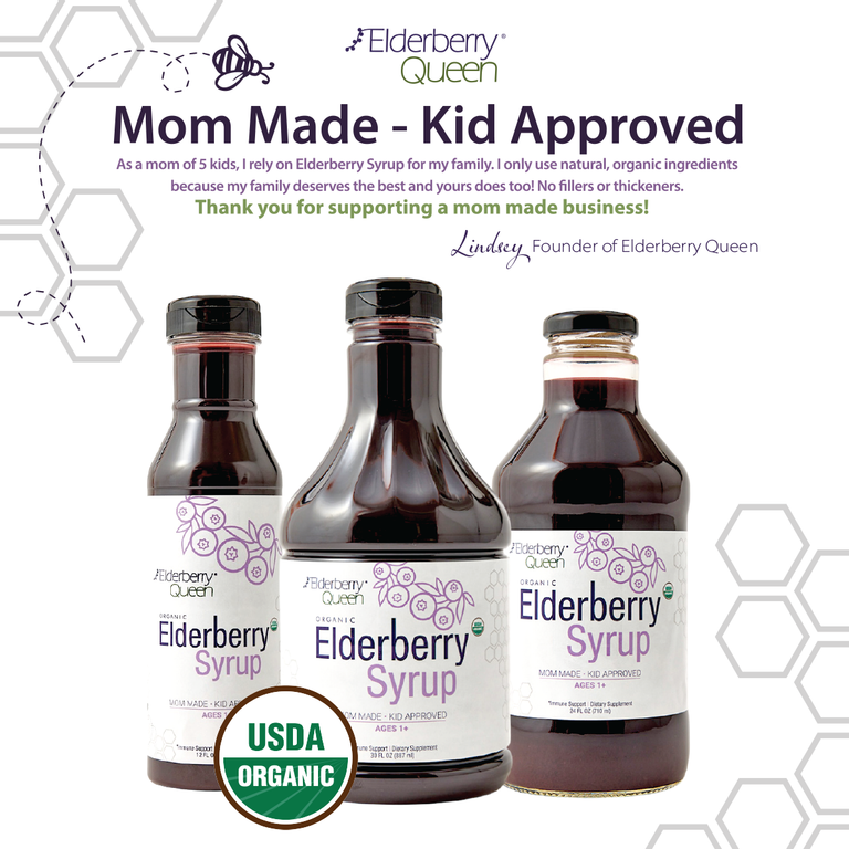 Organic Elderberry Syrup 12 fl oz