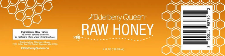 Local Raw Honey- 4 fl/oz- Case of 6